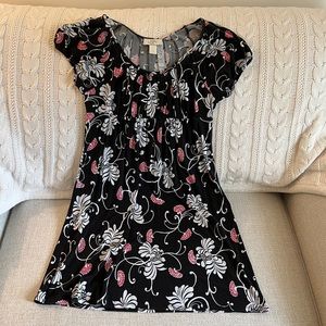 Ann Taylor LOFT Casual Floral Dress - Size 0P